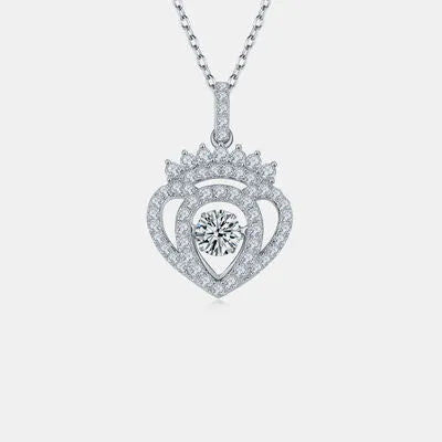 Moissanite 925 Sterling Silver Necklace Moissanite - Tophatter Daily Deals