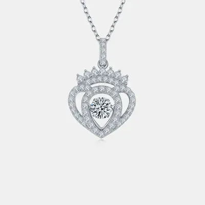 Moissanite 925 Sterling Silver Necklace Moissanite - Tophatter Daily Deals