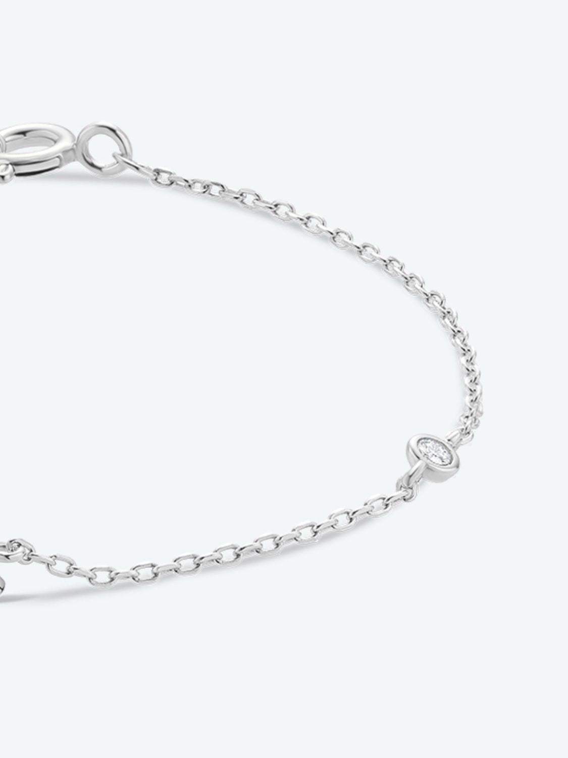 Q To U Zircon 925 Sterling Silver Bracelet Bracelets - Tophatter Daily Deals