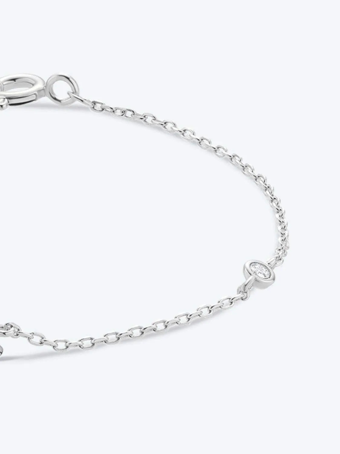 Q To U Zircon 925 Sterling Silver Bracelet Bracelets - Tophatter Daily Deals