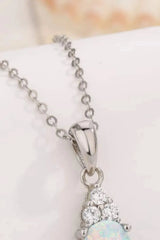 Find Your Center Opal Pendant Necklace Opal - Tophatter Daily Deals
