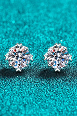 Good Day In My Mind Moissanite Stud Earrings Moissanite - Tophatter Daily Deals
