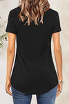 Crisscross Short Sleeve T-Shirt Women's T-Shirts - Tophatter Daily Deals