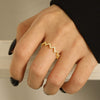 Wave Shape 925 Sterling Silver Ring Rings - Tophatter Daily Deals