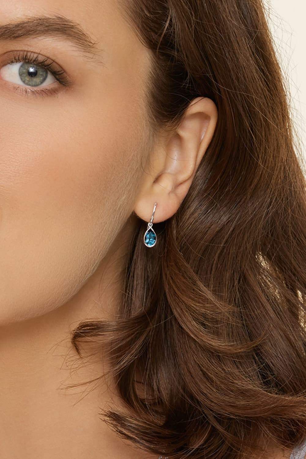 925 Sterling Silver Teardrop Earrings Earrings - Tophatter Daily Deals