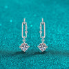 2 Carat Moissanite 925 Sterling Silver Earrings Moissanite - Tophatter Daily Deals