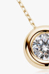 Adored 1 Carat Moissanite Pendant 925 Sterling Silver Necklace Moissanite - Tophatter Daily Deals