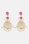 Bug Shape Dangle Earrings Gold One Size Earrings - Tophatter Daily Deals