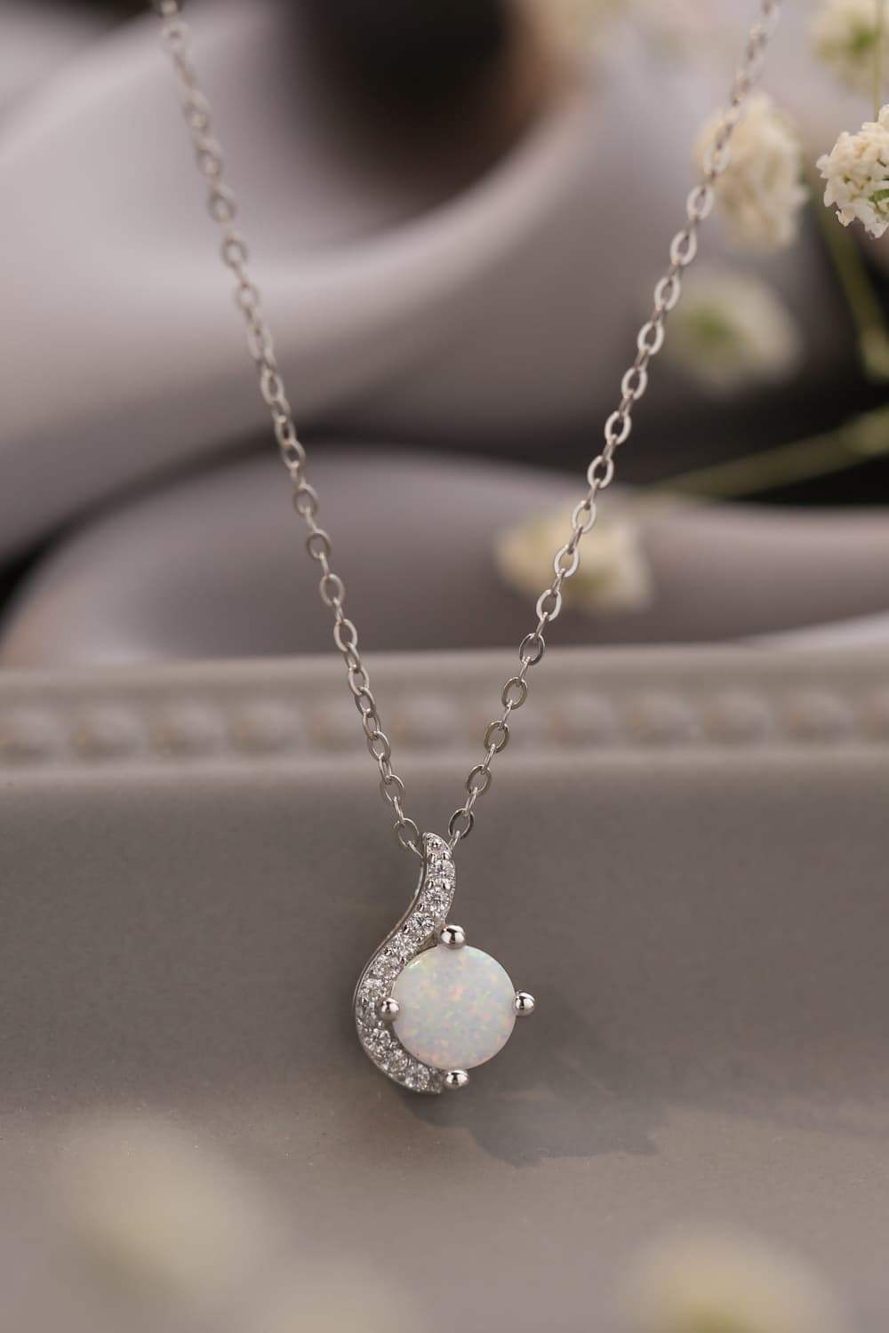 Sweet Beginnings Opal Pendant Necklace Opal - Tophatter Daily Deals