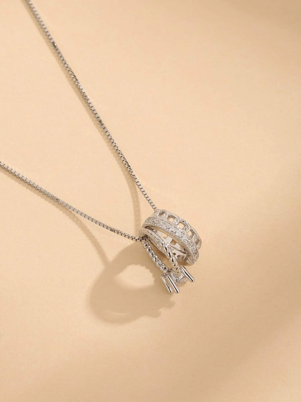 Zircon 925 Sterling Silver Necklace Necklaces - Tophatter Daily Deals
