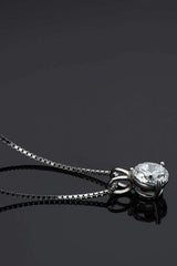 Adored Show Off 1 Carat Moissanite Pendant Necklace Moissanite - Tophatter Daily Deals