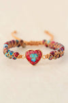 Handmade Heart Shape Natural Stone Bracelet Red One Size Bracelets - Tophatter Daily Deals