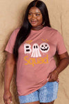 Simply Love Full Size BOO SQUAD Graphic Cotton T-Shirt Dusty Pink Women's T-Shirts - Tophatter Daily Deals