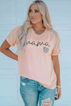 MAMA Heart Graphic Tee Shirt Women's T-Shirts - Tophatter Daily Deals