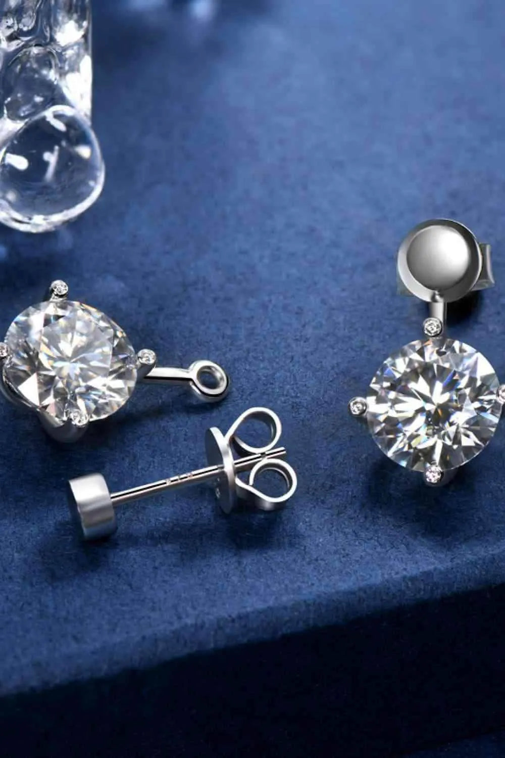 Adored 4 Carat Moissanite Drop Earrings Moissanite - Tophatter Daily Deals