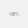 Double-Layered Zircon 925 Sterling Silver Ring Silver Rings - Tophatter Daily Deals