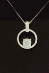 1 Carat Moissanite 925 Sterling Silver Necklace Moissanite - Tophatter Daily Deals