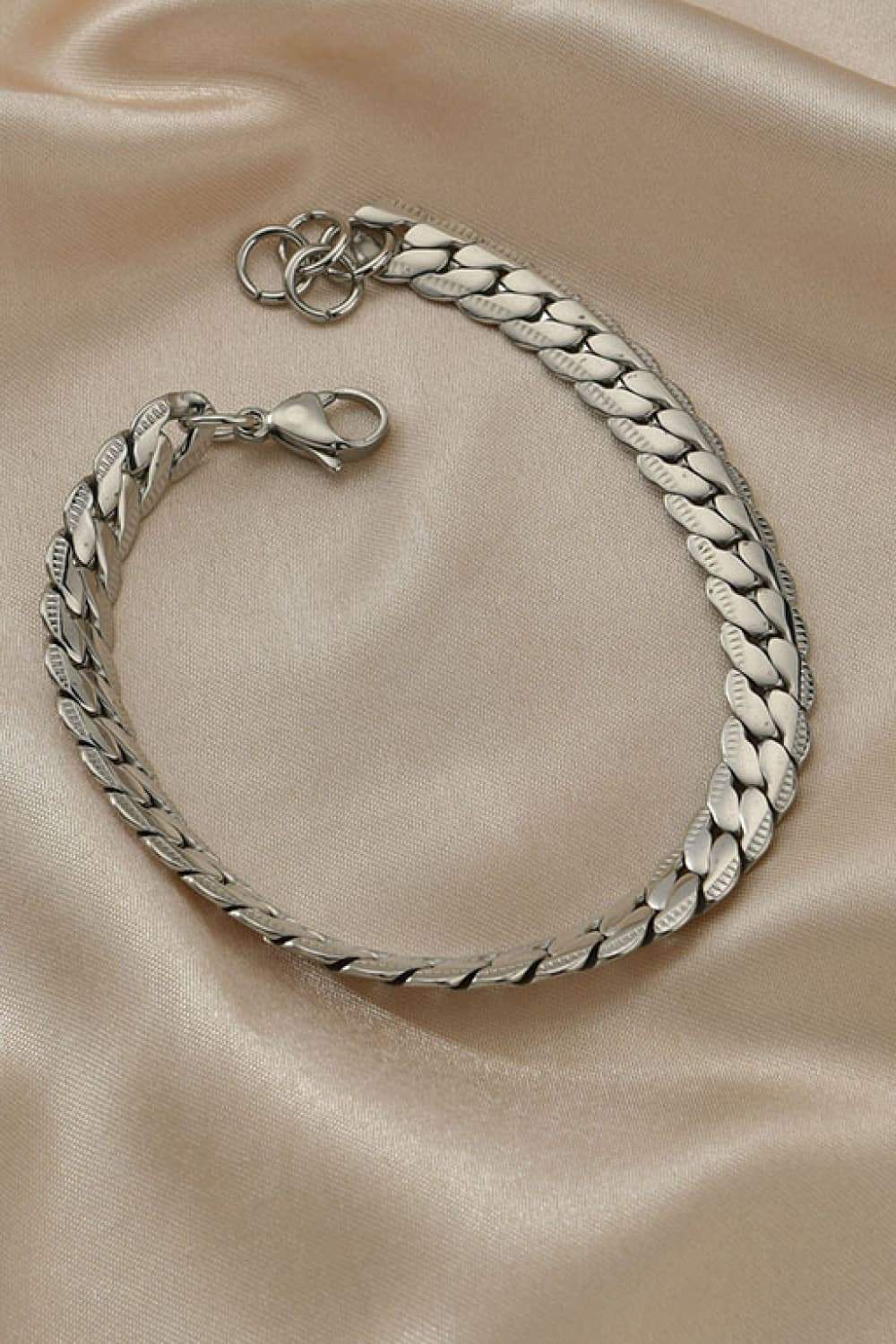 Stainless Steel Curb Chain Bracelet Bracelets - Tophatter Daily Deals