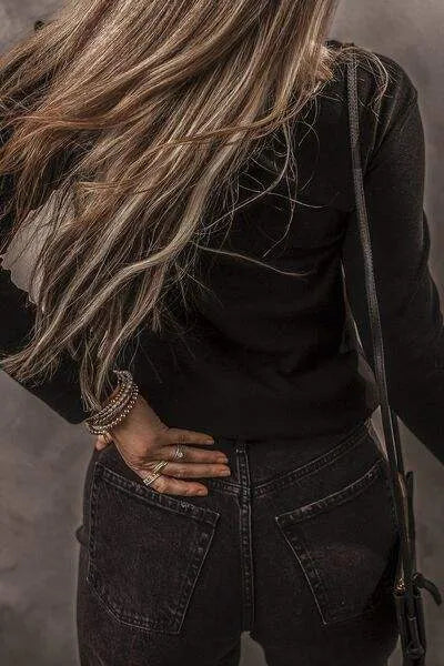 V-Neck Half Button long Sleeve T-Shirt Women's T-Shirts - Tophatter Daily Deals