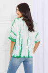 Sew In Love Beachy Keen Full Size Tie-Dye Top Blouses - Tophatter Daily Deals