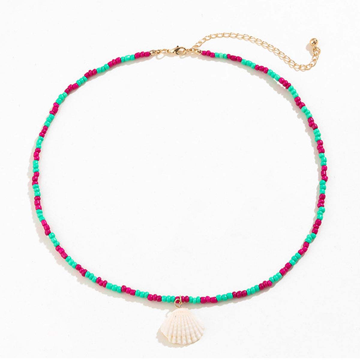 Copper Multi-Layered Shell Bead Necklace Necklaces - Tophatter Daily Deals