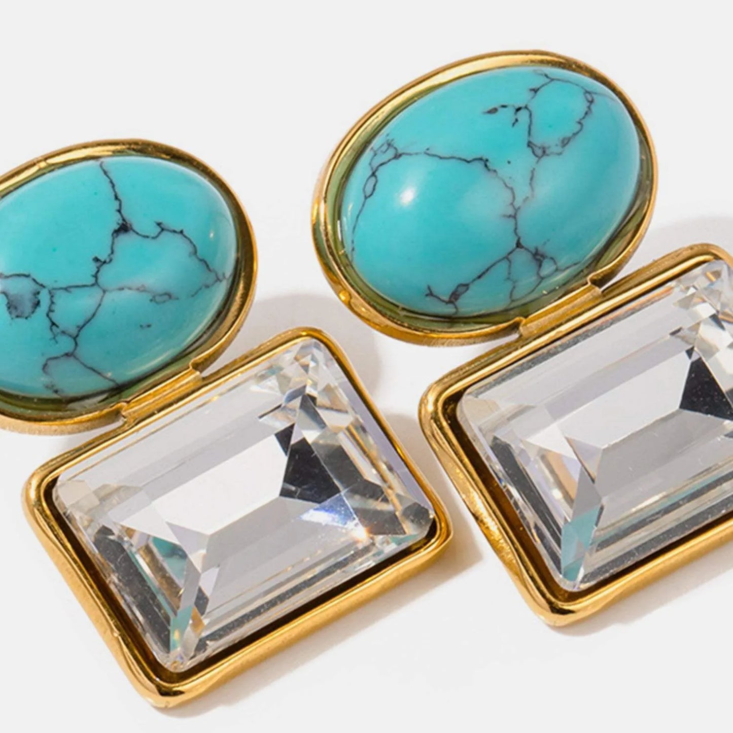 Geometric Stainless Steel Earrings Earrings - Tophatter Daily Deals