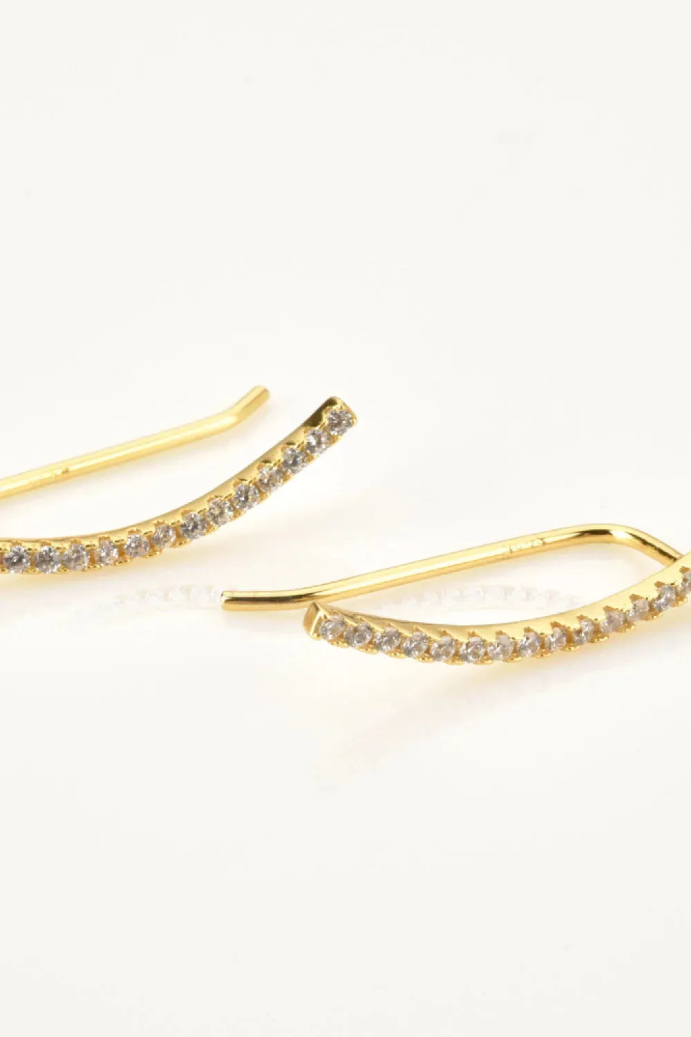 Zircon 925 Sterling Silver Earrings Earrings - Tophatter Daily Deals
