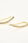 Zircon 925 Sterling Silver Earrings Earrings - Tophatter Daily Deals