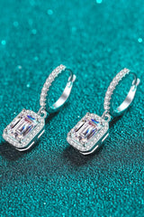 Moissanite 925 Sterling Silver Drop Earrings Moissanite - Tophatter Daily Deals