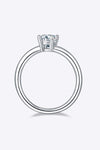 1 Carat Moissanite 925 Sterling Silver Solitaire Ring Rings - Tophatter Daily Deals