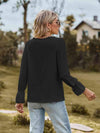 V-Neck Flounce Sleeve Blouse Blouses - Tophatter Daily Deals