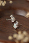 4-Prong Opal Stud Earrings Opal - Tophatter Daily Deals