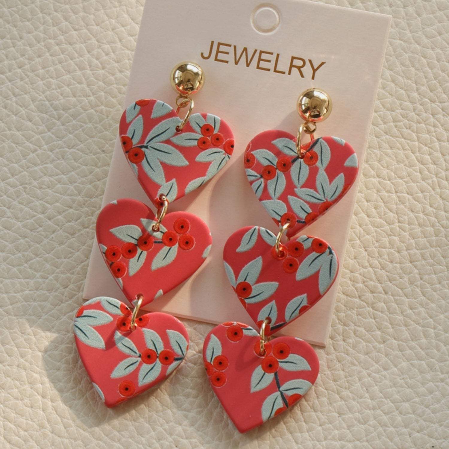 Acrylic Heart Stainless Steel Dangle Earrings Earrings - Tophatter Daily Deals