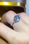 2 Carat Moissanite Ring in Smokey Gray Moissanite - Tophatter Daily Deals