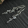 Ivy Leaf Alloy Dangle Earrings Earrings - Tophatter Daily Deals