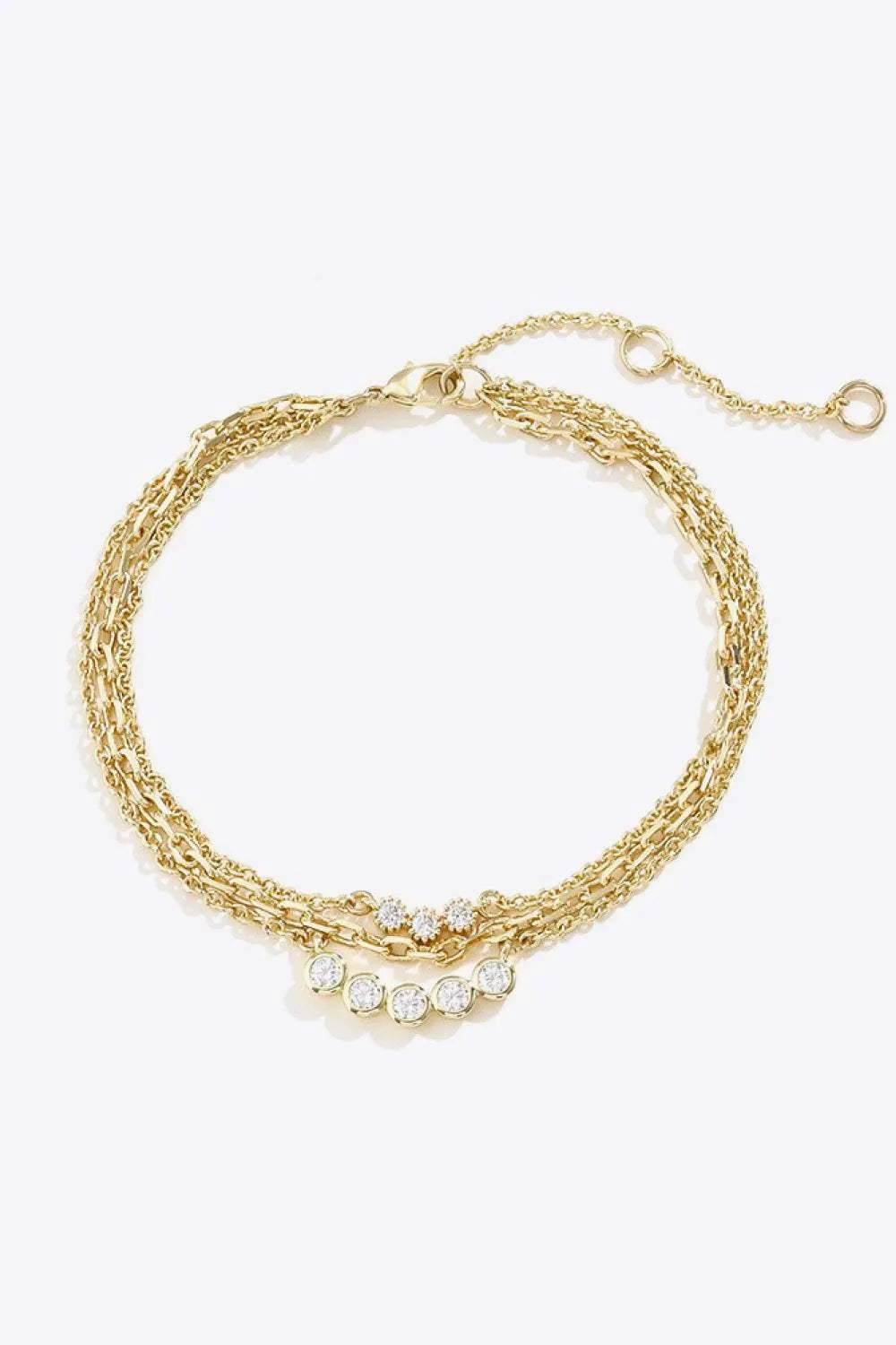 Zircon Layered Bracelet Bracelets - Tophatter Daily Deals