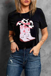 Cowboy Hat and Boots Graphic Tee - Tophatter Daily Deals