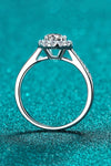 Moissanite 925 Sterling Silver Adjustable Ring Moissanite - Tophatter Daily Deals