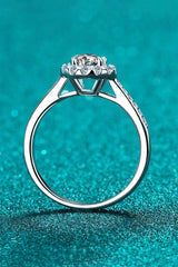 Moissanite 925 Sterling Silver Adjustable Ring Moissanite - Tophatter Daily Deals