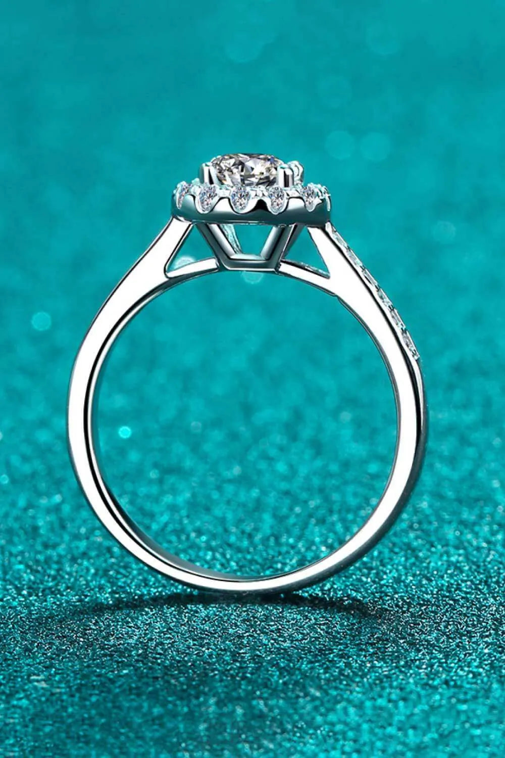Moissanite 925 Sterling Silver Adjustable Ring Moissanite - Tophatter Daily Deals