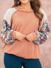 Exposed Seam Round Neck Blouse Coral Blouses - Tophatter Daily Deals