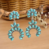 Artificial Turquoise Drop Earrings Turquoise One Size Earrings - Tophatter Daily Deals