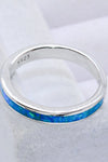 925 Sterling Silver Opal Ring in Sky Blue Opal - Tophatter Daily Deals