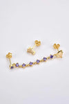 Zircon 925 Sterling Silver Mismatched Earrings Earrings - Tophatter Daily Deals