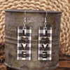 Wooden Cutout Dangle Earrings Earrings - Tophatter Daily Deals