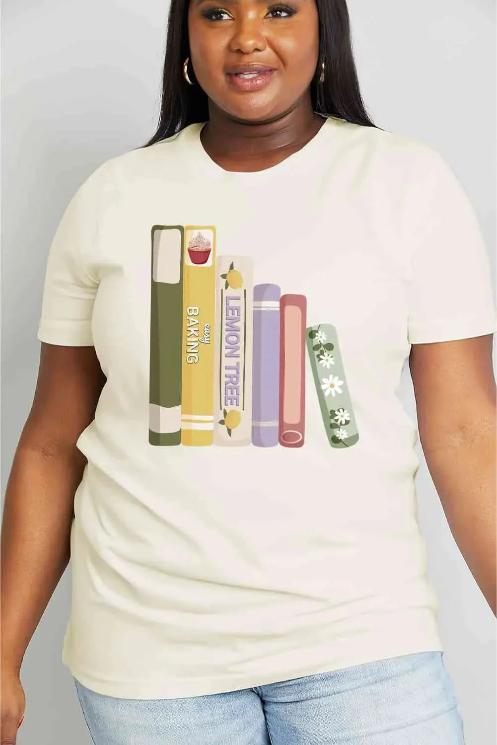Simply Love Full Size EASY BAKING Graphic Cotton Tee Women's T-Shirts - Tophatter Daily Deals