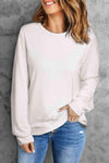 Round Neck Long Sleeve Top Women's T-Shirts - Tophatter Daily Deals