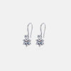 2 Carat Moissanite 925 Sterling Silver Earrings Silver One Size Moissanite - Tophatter Daily Deals