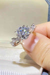 2 Carat Moissanite 925 Sterling Silver Ring Moissanite - Tophatter Daily Deals