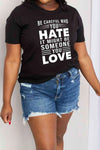 Simply Love Full Size Slogan Graphic Cotton Tee Women's T-Shirts - Tophatter Daily Deals